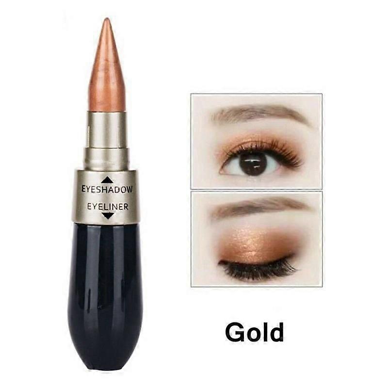 Hot 2 in 1 Schwarz Flüssig Lidschatten Stift Eye Liner Bleistift WasserdichtEr Lidschatten