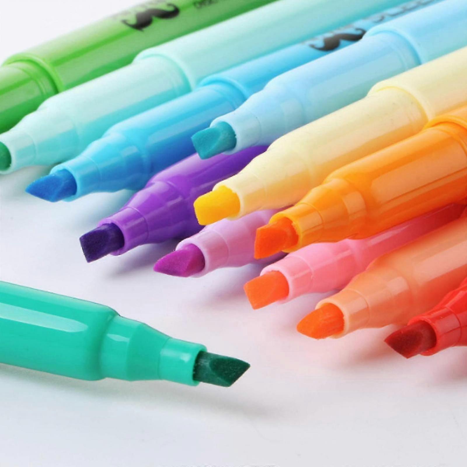 Pocket Style Highlighters, Chisel Tip, Assorted Fluorescent, 12 Count -GSLA