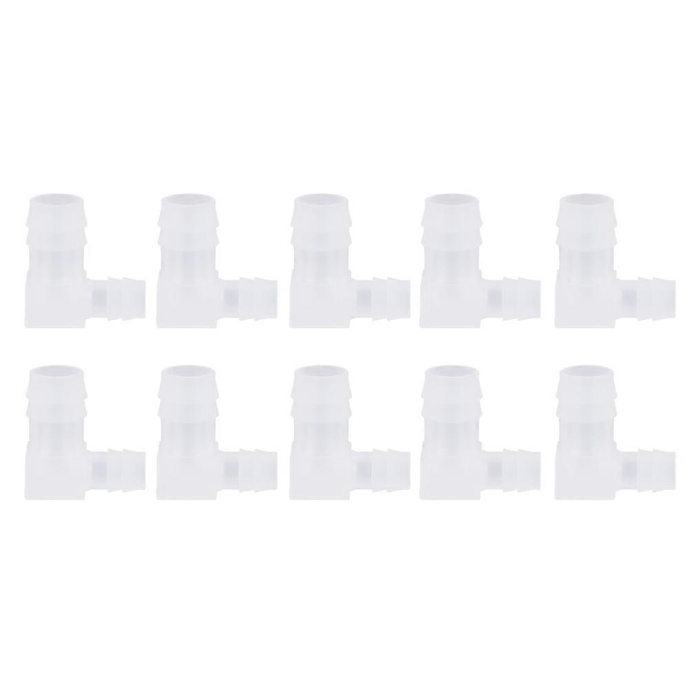 10PCS/Pack L Type 90 Degree Plastic Joint Pipe Connector for Aquarium Fish Tanks