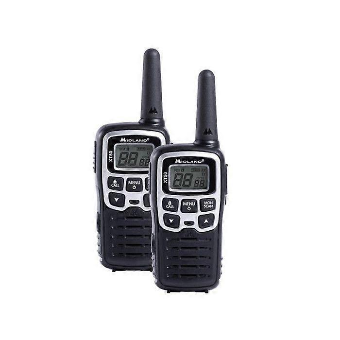 Midland XT50 Handfunkgerät - PMR 446 MHz - 24 Kanäle - 2er Pack