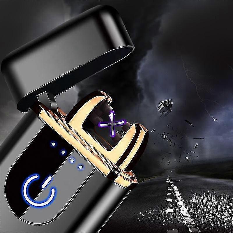 Usb Rechargeable Plasma Electronic Lighter, Double Arc Plasma Lighter, Long Battery Life