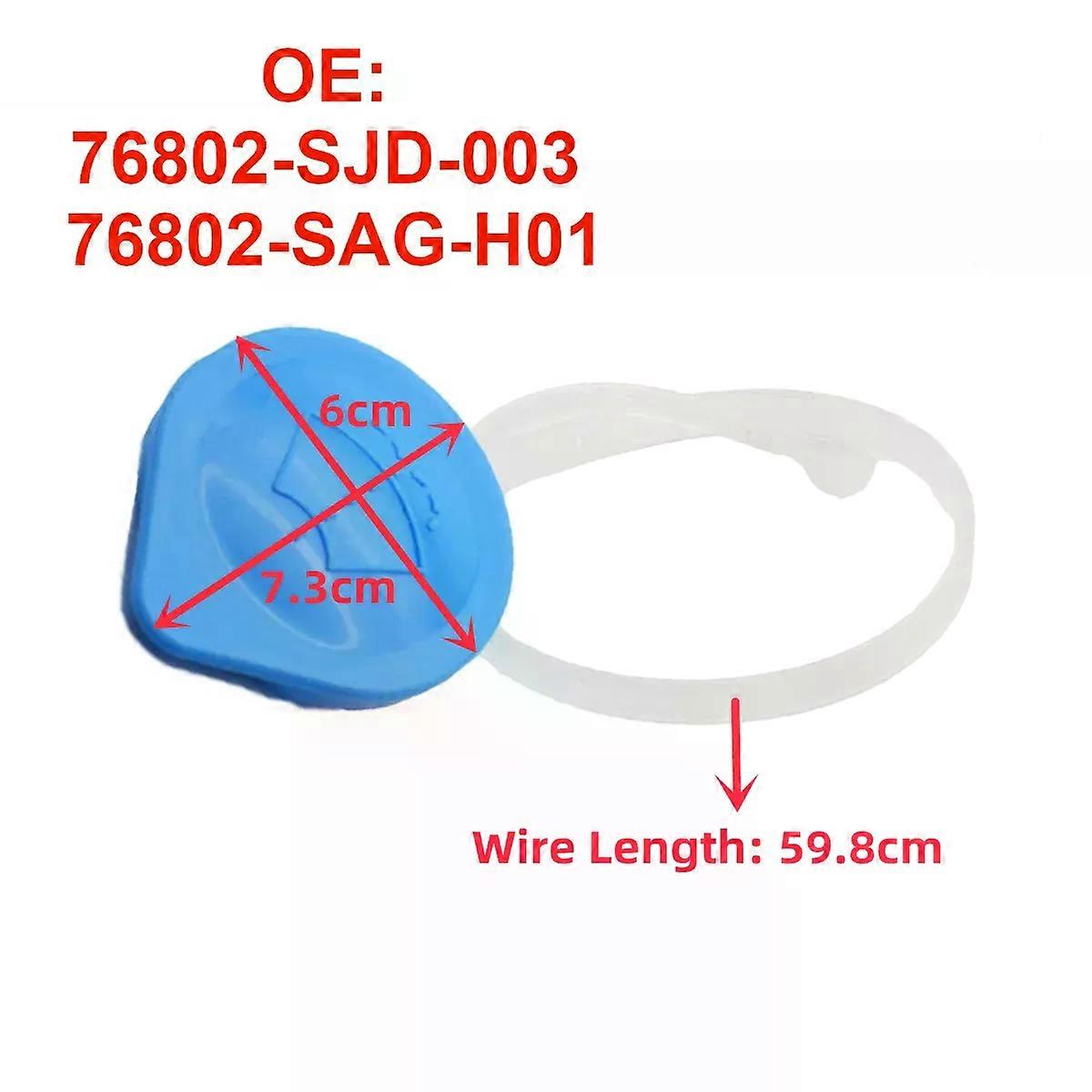 76802SJD003 Car Fluid Reservoir Tank Cap Windshield Washer Bottle Lid Cover 76802SN7G05 compatible for Honda Accord Civic Jazz 38513SB0961