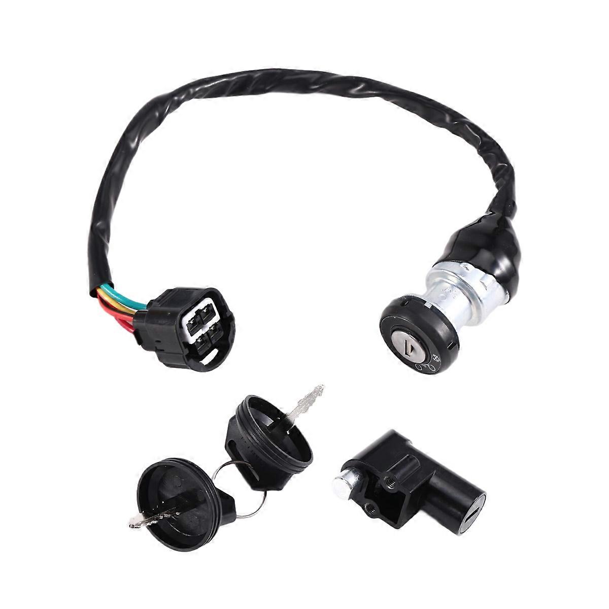 4 Wires Ignition-Switch with 2 Keys Fit for Linhai T-Boss 550 48295 ATV UTV