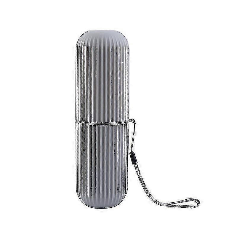 Creative Vertical Stripe Toothpaste Box Portable Toothbrush Holder Box Con Cubierta Antideslizante