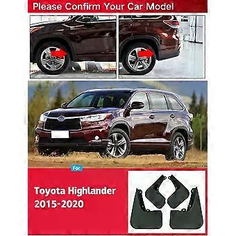 Compatible MudFlaps For Toyota Highlander Kluger 2015-2022 2023 2024 Mud Flap Splash Guard Mudguards Front Rear Auto Car Accessories