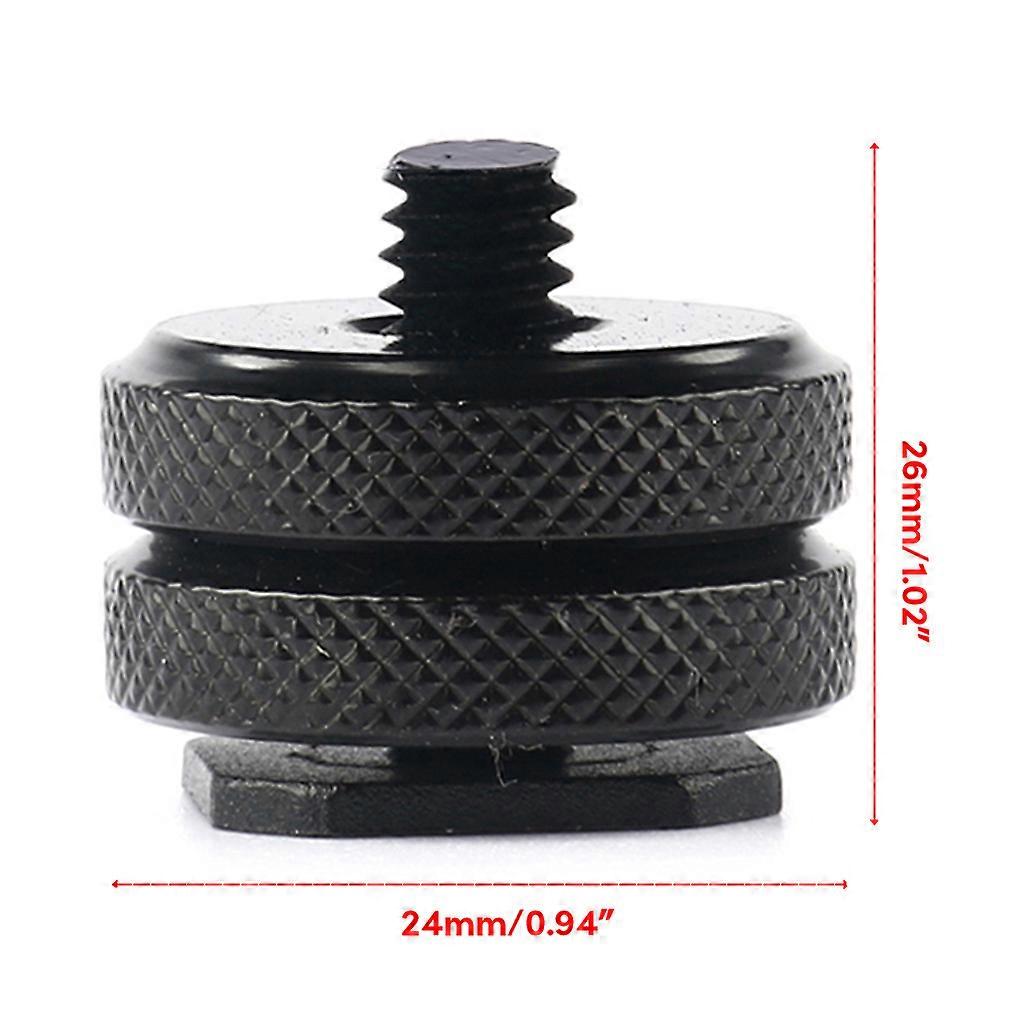3 Hot Shoe Mount Adapter Dual Screws Bracket Stand Holder for DSLR Camera for LED Video Microphone Monitor Flash Light