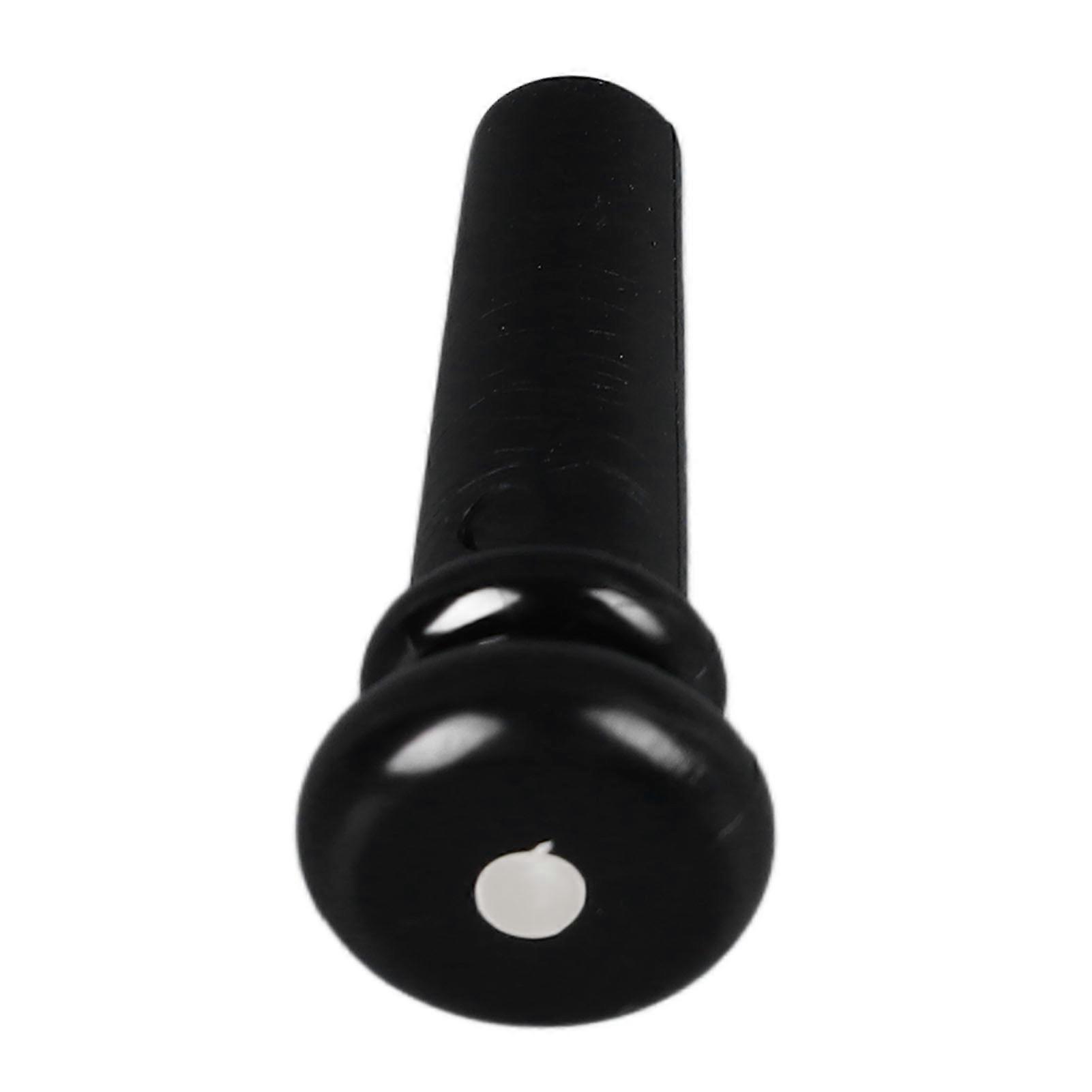 Akustikgitarre Tailnail Peg Ersatz synthetischer Kunststoff Bass String End Pin Button für Gurtbefestigung Schwarz