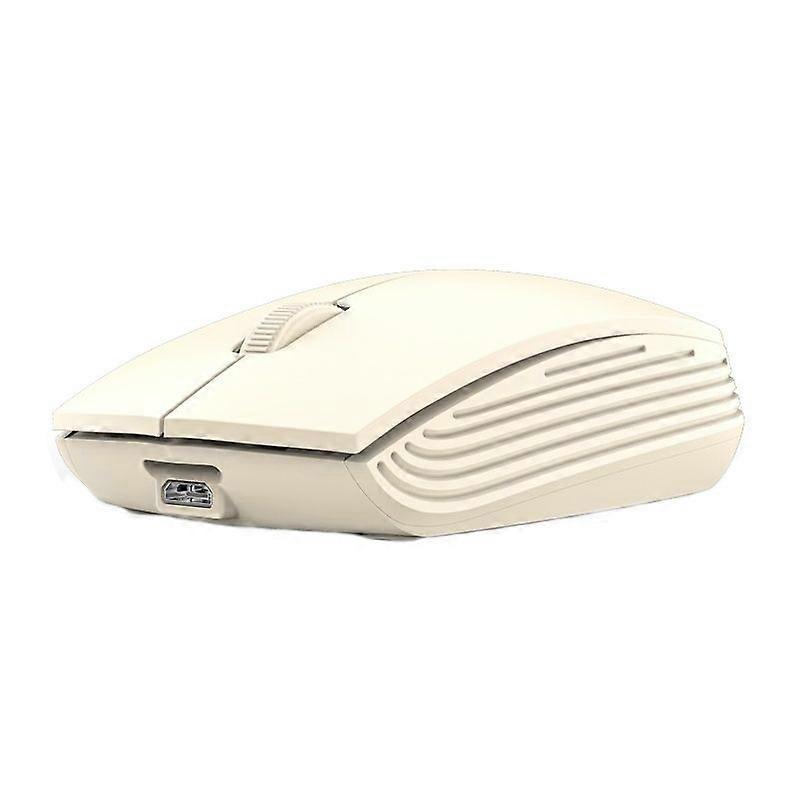 811 Laptop Wireless Mouse, Spec: Battery Version (Beige) Battery Version (Beige)
