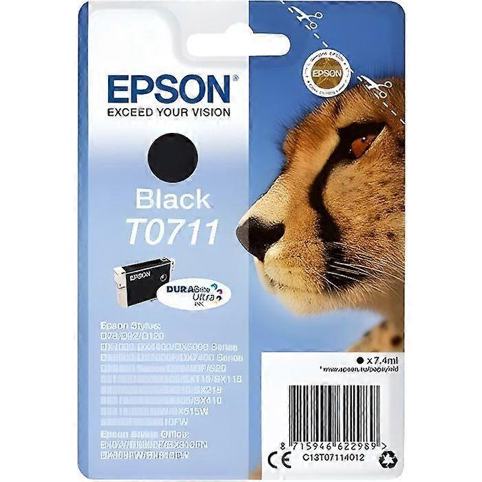 EPSON Δοχείο μελανιού T0711 Μαύρο - Τσιτάχ (C13T07114012)