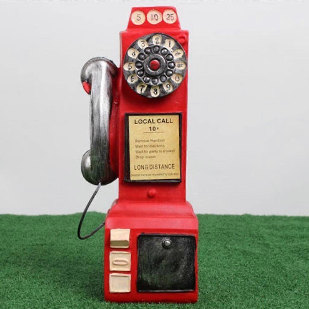 Vintage Antique Decorative Telephone Resin Handicraft Crafts Gifts