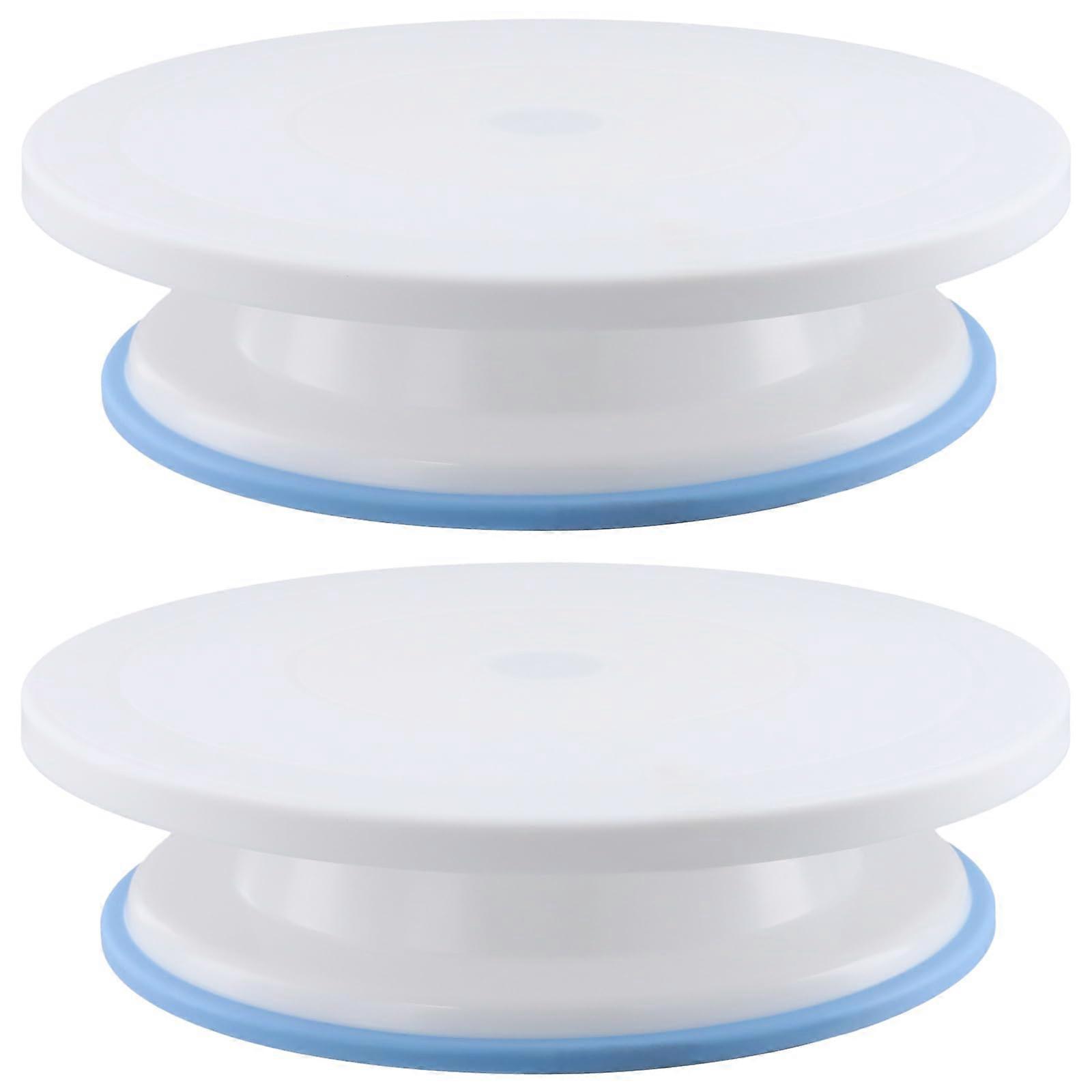 Cake Turntables 2-Pack 10.8-Inch Cake Decorating Turntables, Lightweight Durable Stand For Cake Decorating, Sculpting
