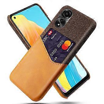 Phone Case Compatible For Oppo A78 4G , Cloth+PU+PC Protective Phone Cover with Card Holder