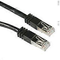 25ft Shielded CAT 5E Molded Patch Cable Black