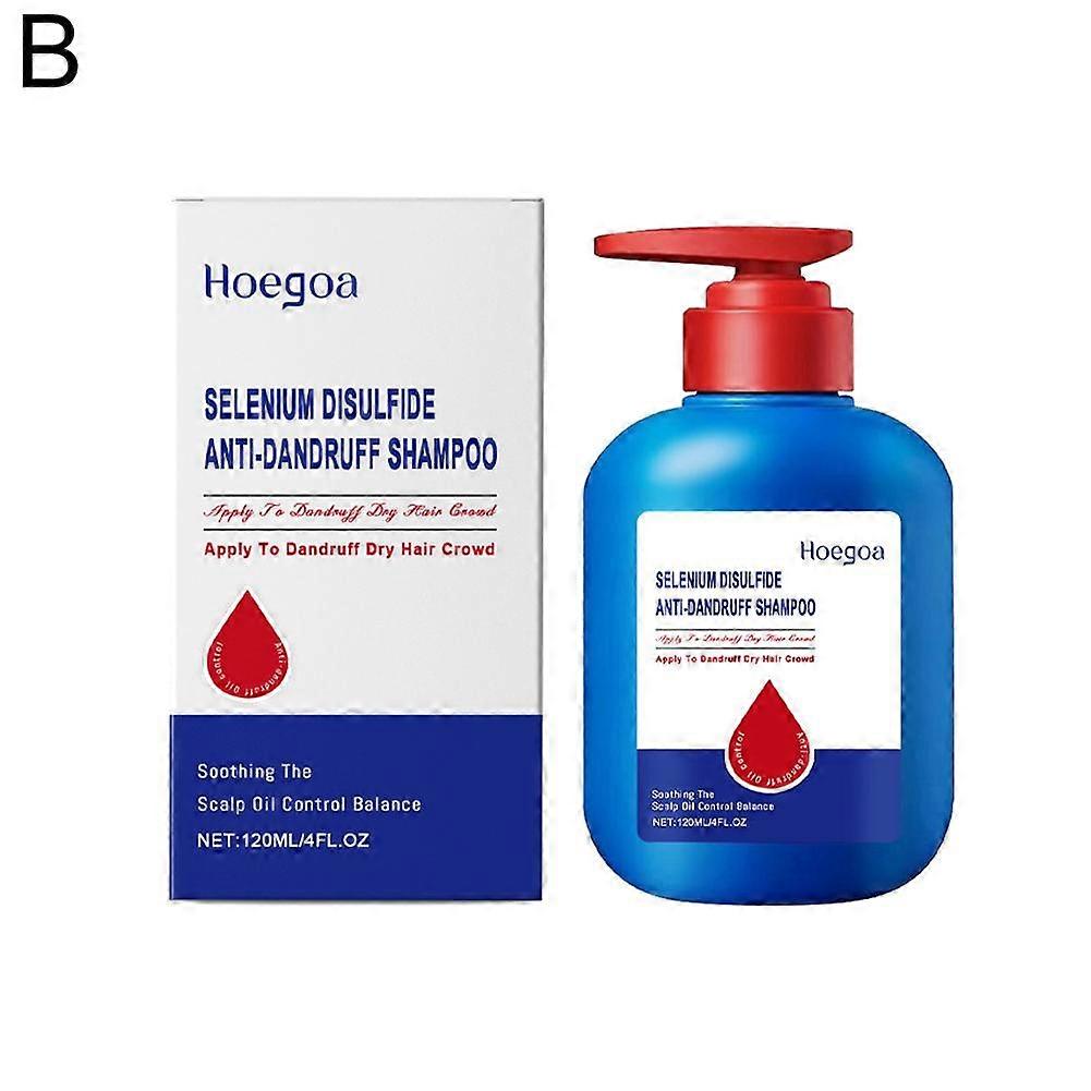 Selenium Sulfide Shampoo For Oily Hair Strong Oil Control Anti Dandruff Treatment Itchy Scalp Relief Moisturizing Fluffy Volume 120ml