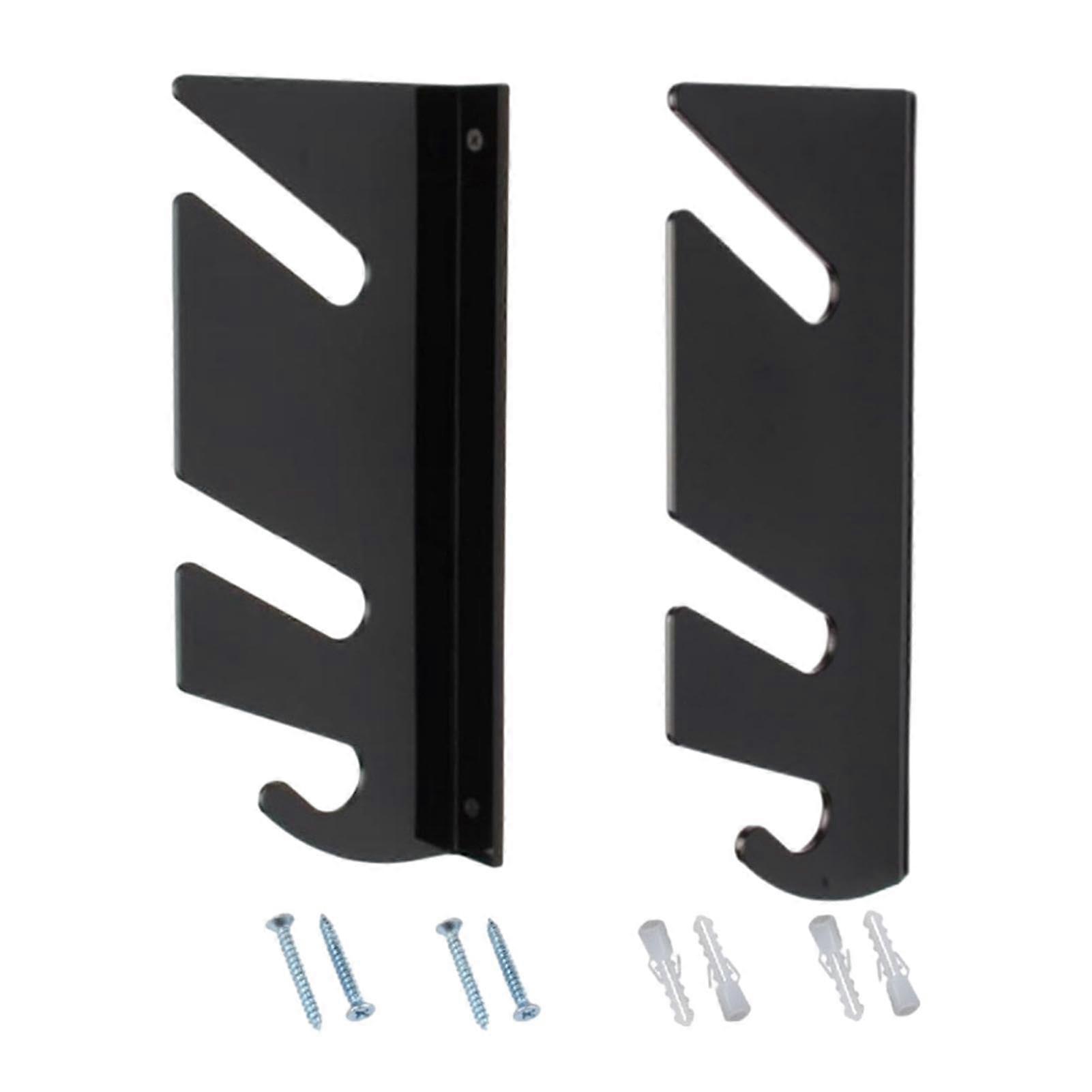 Skateboard Wall Mount - 2 Piece Thick Acrylic Display Hooks for Vertical Skateboard Storage and Organization