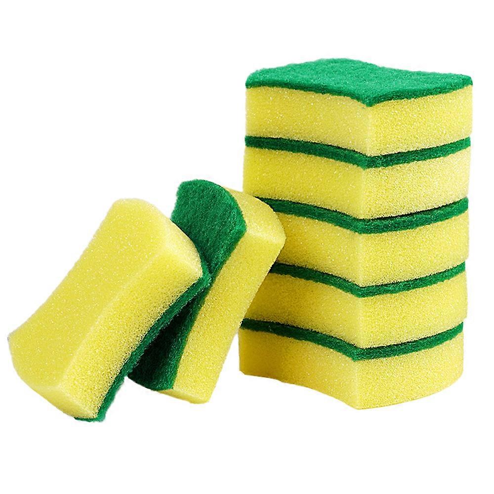 Non-Scratch Microfiber Sponge, Double-Sided, Ergonomic Grip