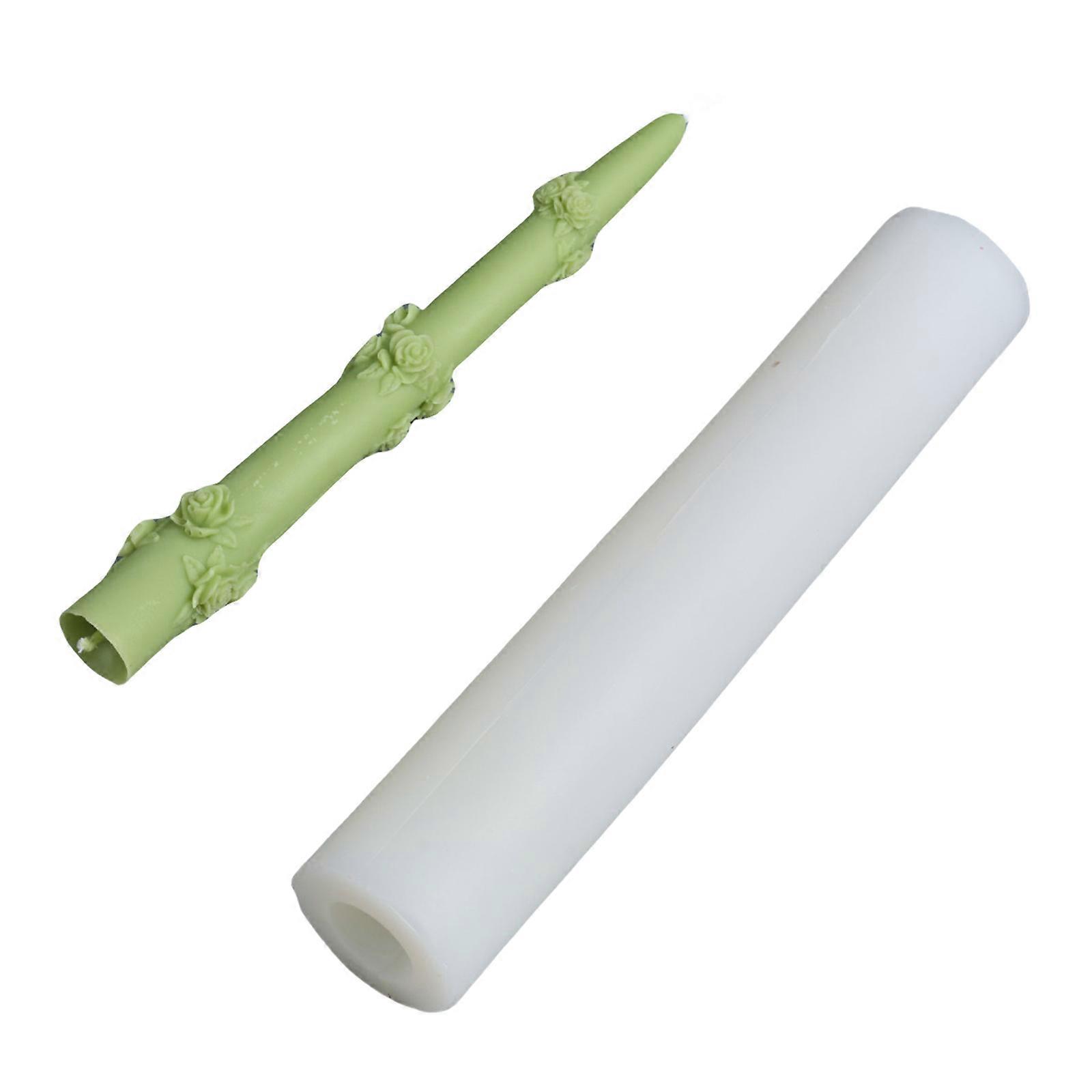 3D Carved Silicone Pillar Candle Molds Embossed Snake Flower Butterfly Silicone Candle Molds for Epoxy Resin Candle Soap