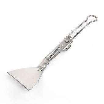 WIDESEA WSTT-118 Espátula dobrável de titânio puro para acampamento ao ar livre, pá ultraleve, utensílios de cozinha