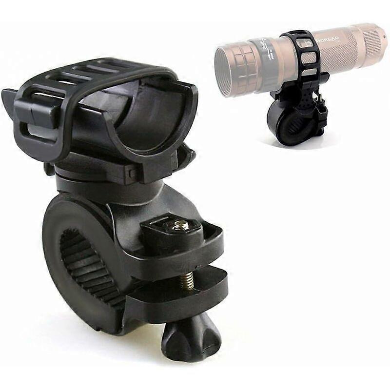 Multifunctional Bicycle Flashlight Clip Holder (Black)