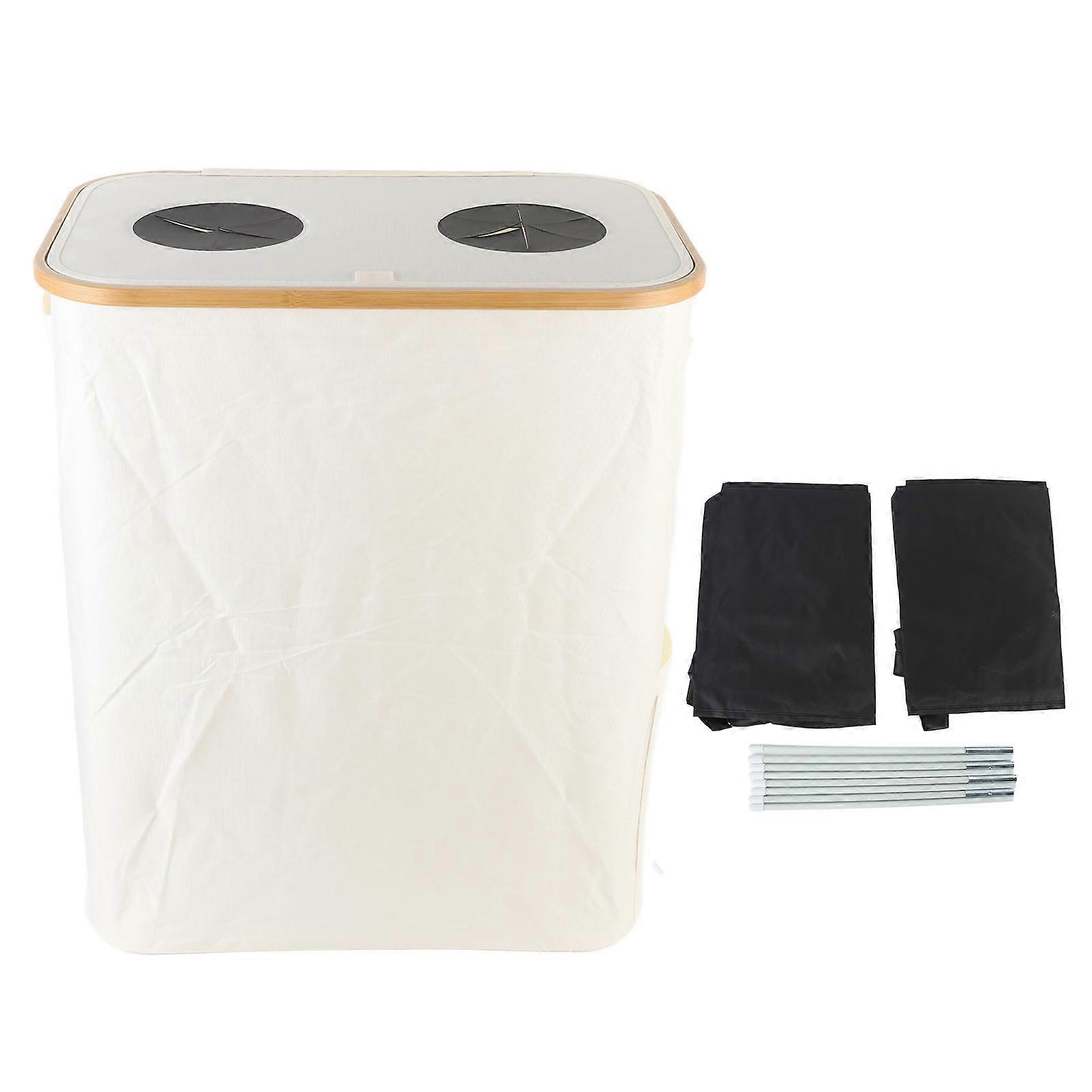 حاوية قابلة لإعادة الاستخدام حقيبة داخلية مزدوجة قابلة للطي حاوية تخزين إعادة التدوير مع غطاء لجرة الزجاجة