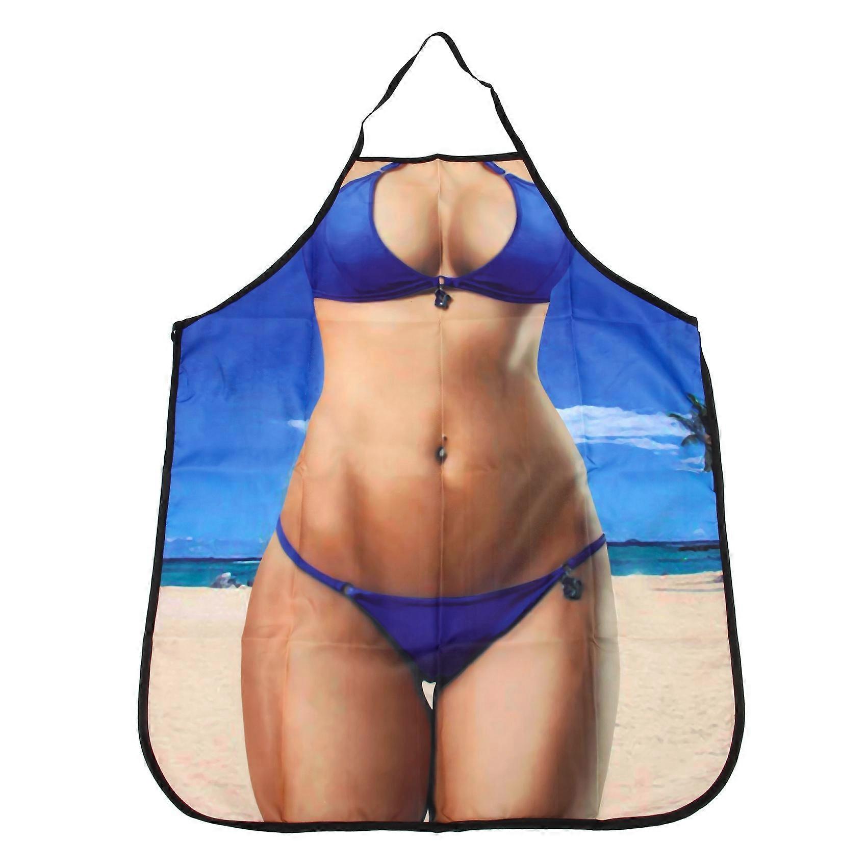 Sexy Kitchen Apron Funny Cooking (Beach Bikini)