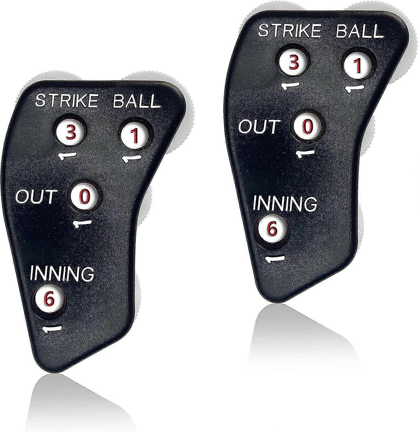 4 Wheel Umpire Indicator, 2pcs Umpire Clicker Baseball Umpire Clicker Gear For Scorekeeper Recording Outs & Innings Balls