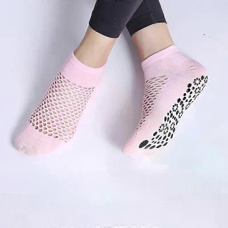 גרבי התעמלות יוגה קצרים מונעי החלקה רצועה צולבת גרבי כושר מקורה