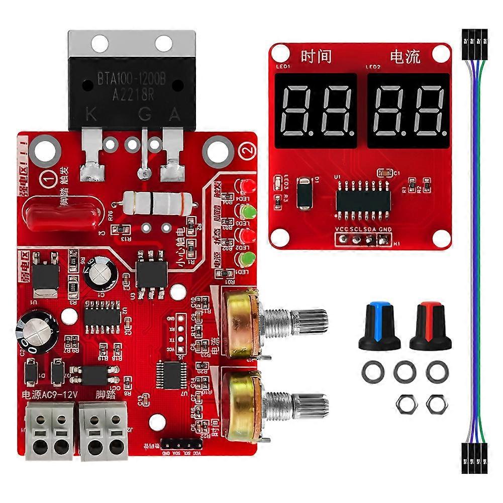 Spots Welder Machine Time Control Board Spots Welding Control Board Current Digital Display Controll