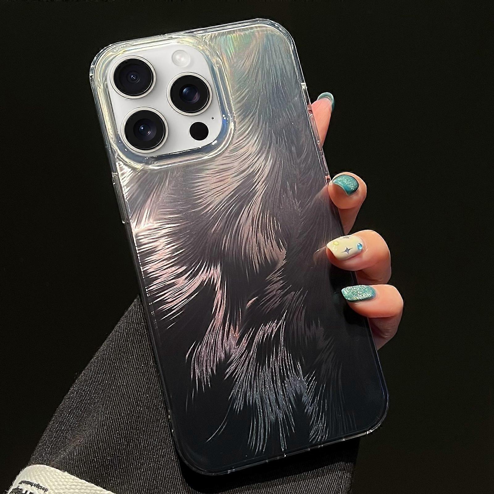 Foxtail Bronzing Laser Gradient Phone Case