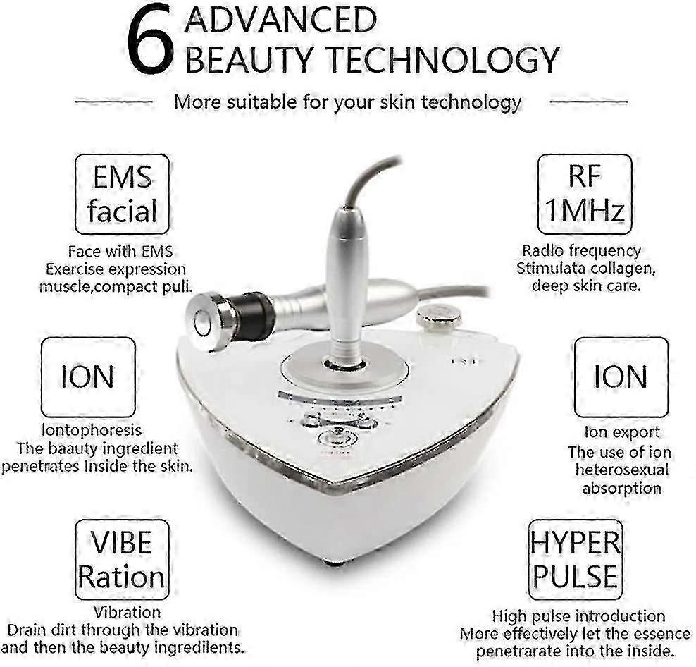 3 في 1 RF جهاز التجميل، ثبات الوجه، ورفع المضادة للشيخوخة تجعد الجلد تجديد الجهاز (أبيض)