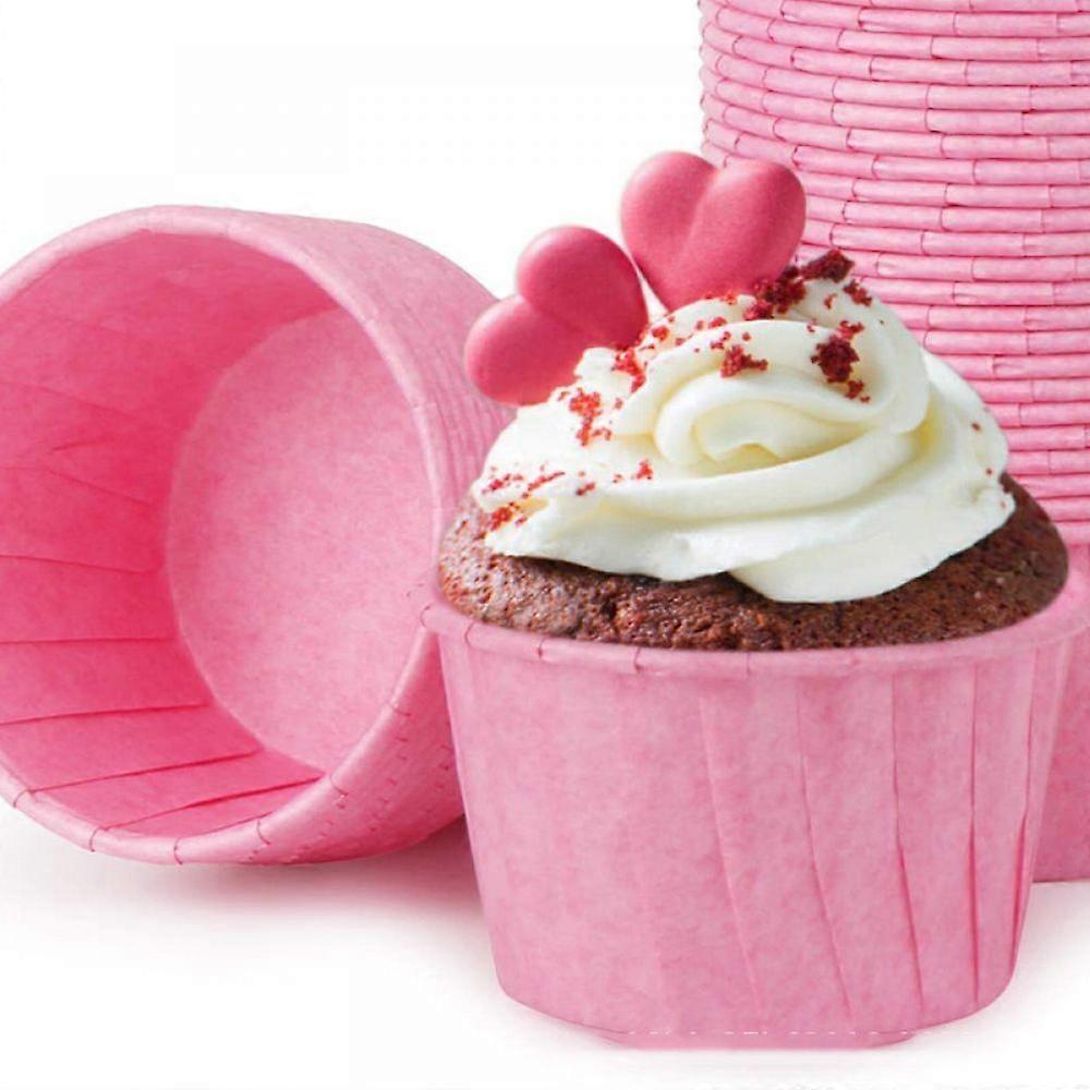 Pink Mafen Cup Oil Proof Paper Support Cake Cup
