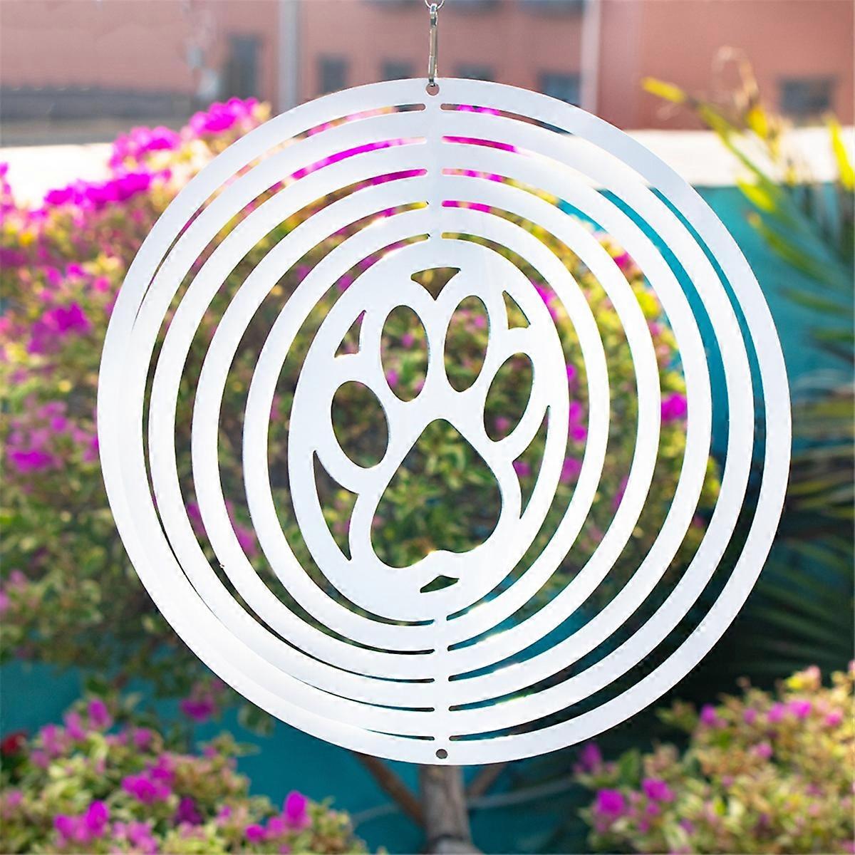 6Pack Sublimation Blanks 8Inch Wind Spinners Heart-Shaped