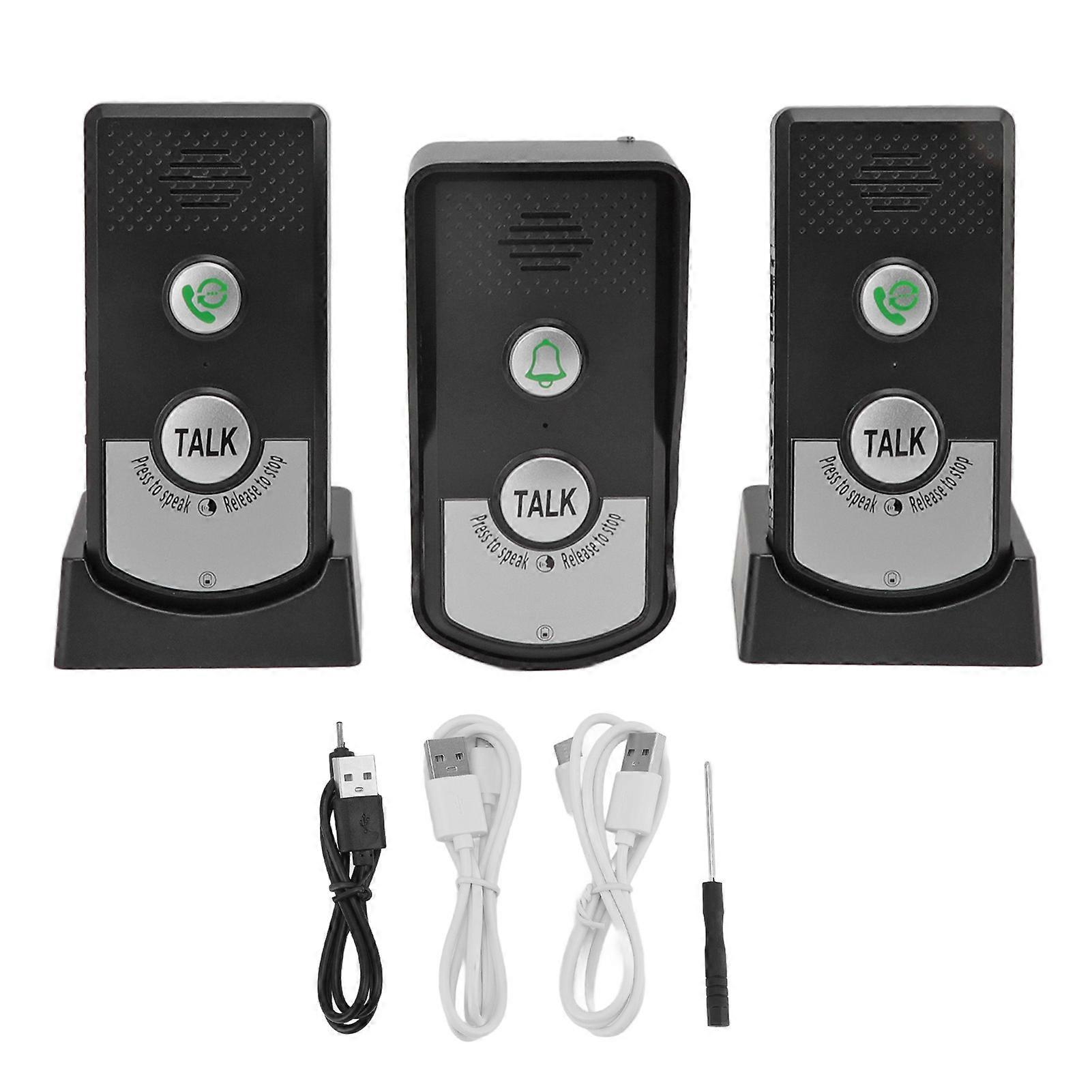 Stimme Intercom Türklingel USB Lade Hause Intelligente 1000m Lange Distanz Drahtlose Intercom Türklingel