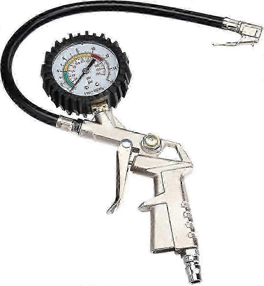 Lastik Basınç Göstergesi Lastik Basınç Göstergesi Lastik Basınç Göstergesi Tabanca Lastik Şişirme Manometresi Çok İşlevli Hava Basıncı Test Cihazı Araba / Motosiklet / için 0 ~ 16bar