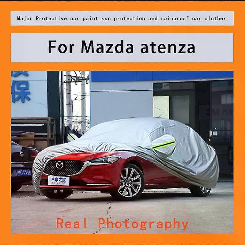 Για τη Mazda atenza κάλυψη βροχής παγετός σκόνη χιονιού αδιάβροχη προστασία εξωτερικό προστατευτικό αυτοκίνητο καλύπτει αντι UV υπαίθρια αντανακλαστική ήλιο