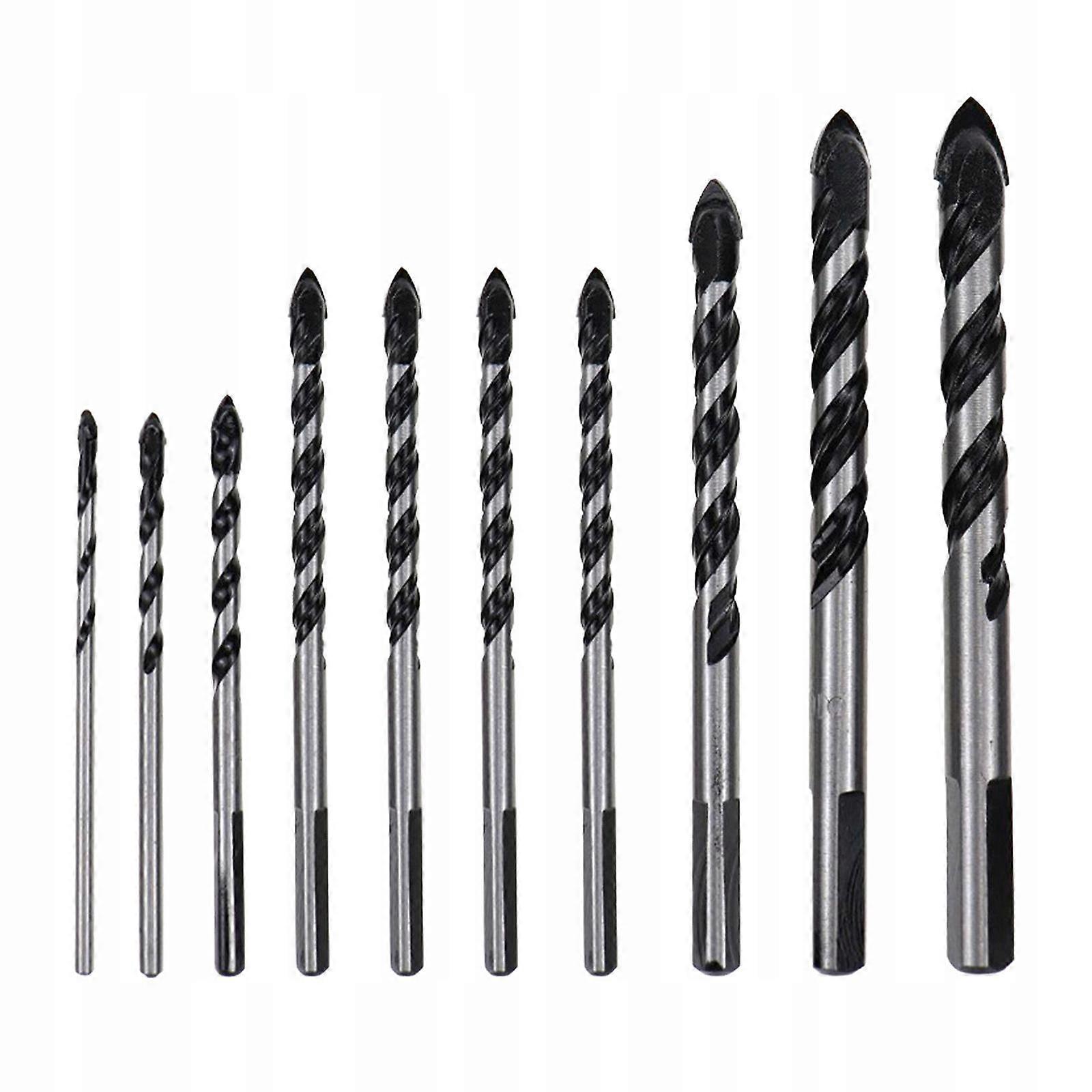 Alloy Drill Bit Set Threaded For Concrete 10pcs