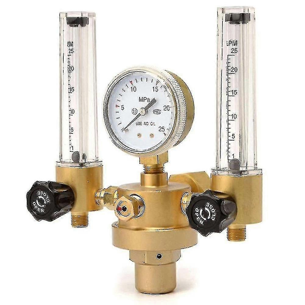 Double Tube Argon Co2 Gauge Pressures Regulator Flow Meter Control Valves Bubble Counter Flowmeter