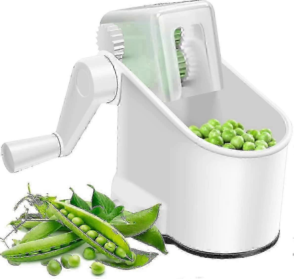 Pea Peeler Manual Hand Rolling Machine Portable Beans Sheller Multifunctional Easy Peeling Tool -a