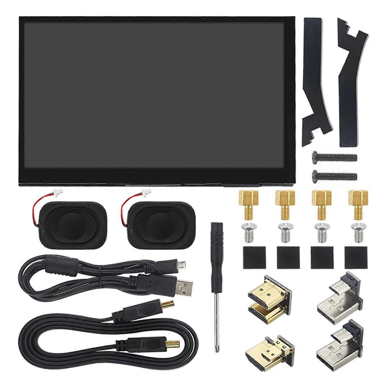 7-Zoll-IPS-Touchscreen für RaspberryPi4B / 3B 7-Zoll-LCD-Display Hervorragendes Display MicroUSB mit / ohne Lautsprecher