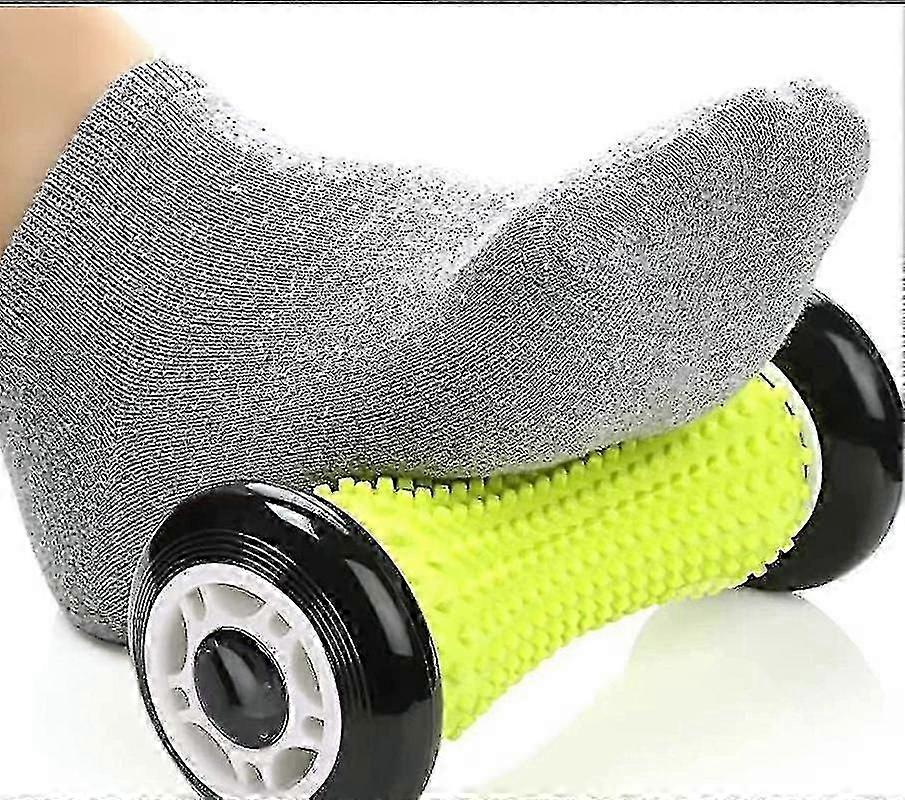 Rullo per massaggio ai piedi per fascite plantare e dolore all'arco - Massaggiatore a forma nera per sollievo dallo stress e dolore al piede - Rullo massaggiante premium