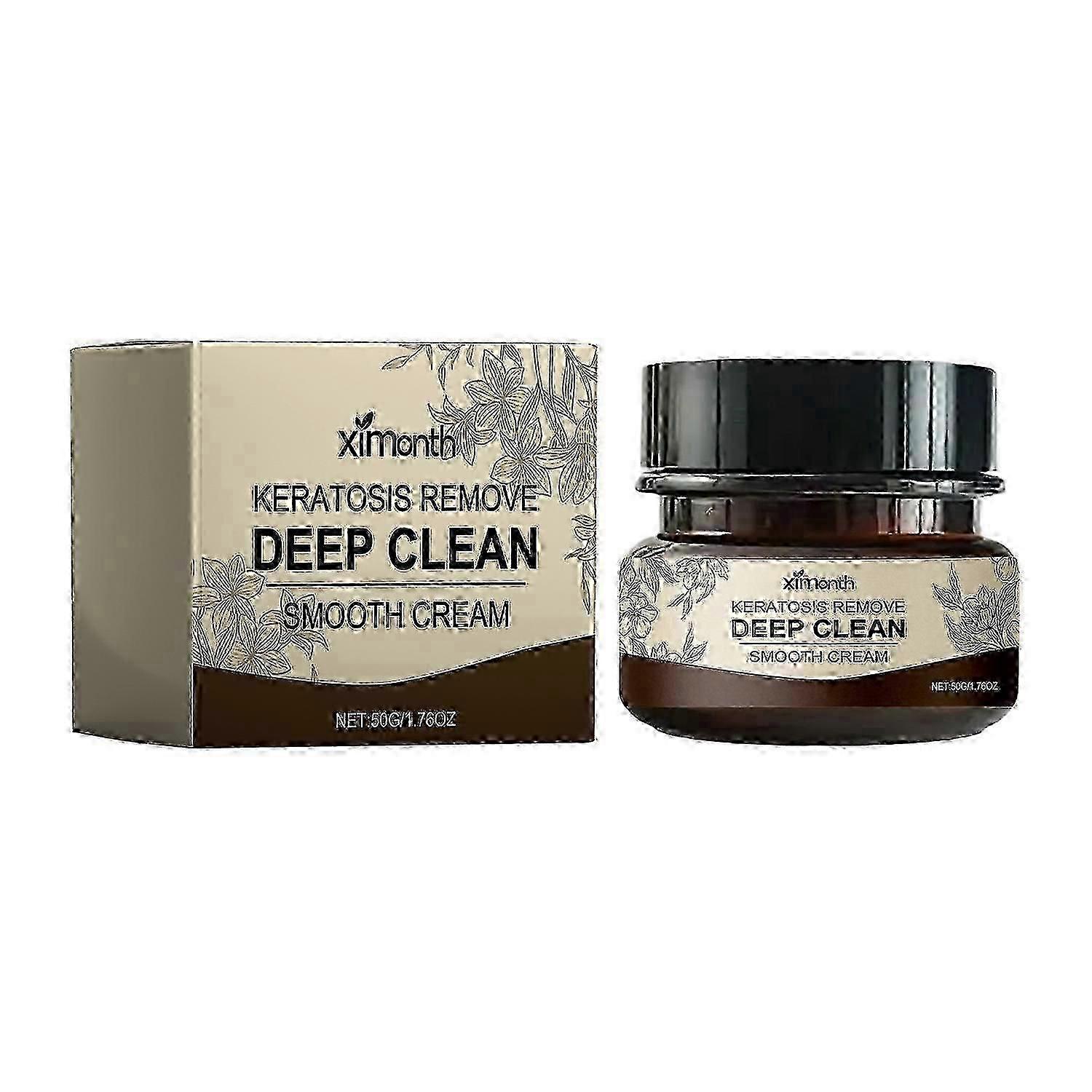 Ximonth Keratosis Remove Deep Clean Smooth Cream, Clear Skin Acne Exfoliating Unclog Pores Moisturiz