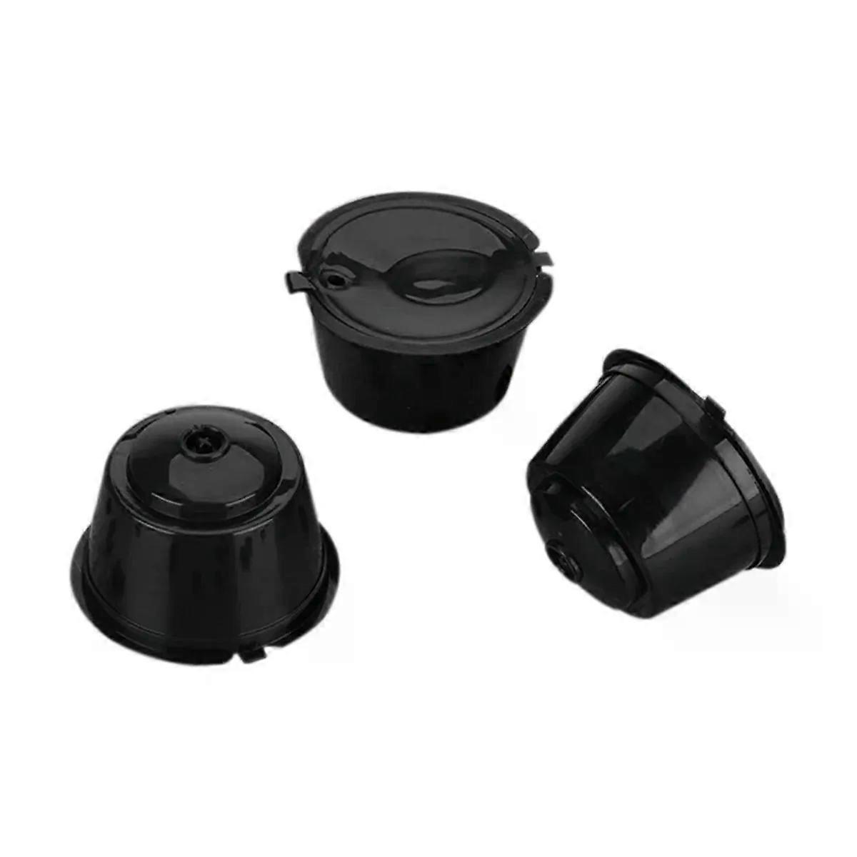 For Dolce Gusto Machine Reusable Pod Refillable Filter Pod Capsule Cup Coffee Black