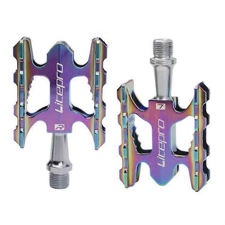 Litepro Ultralight Folding Bike Pedal K3 Bicycle Pedal, Color:Electroplating Colorful