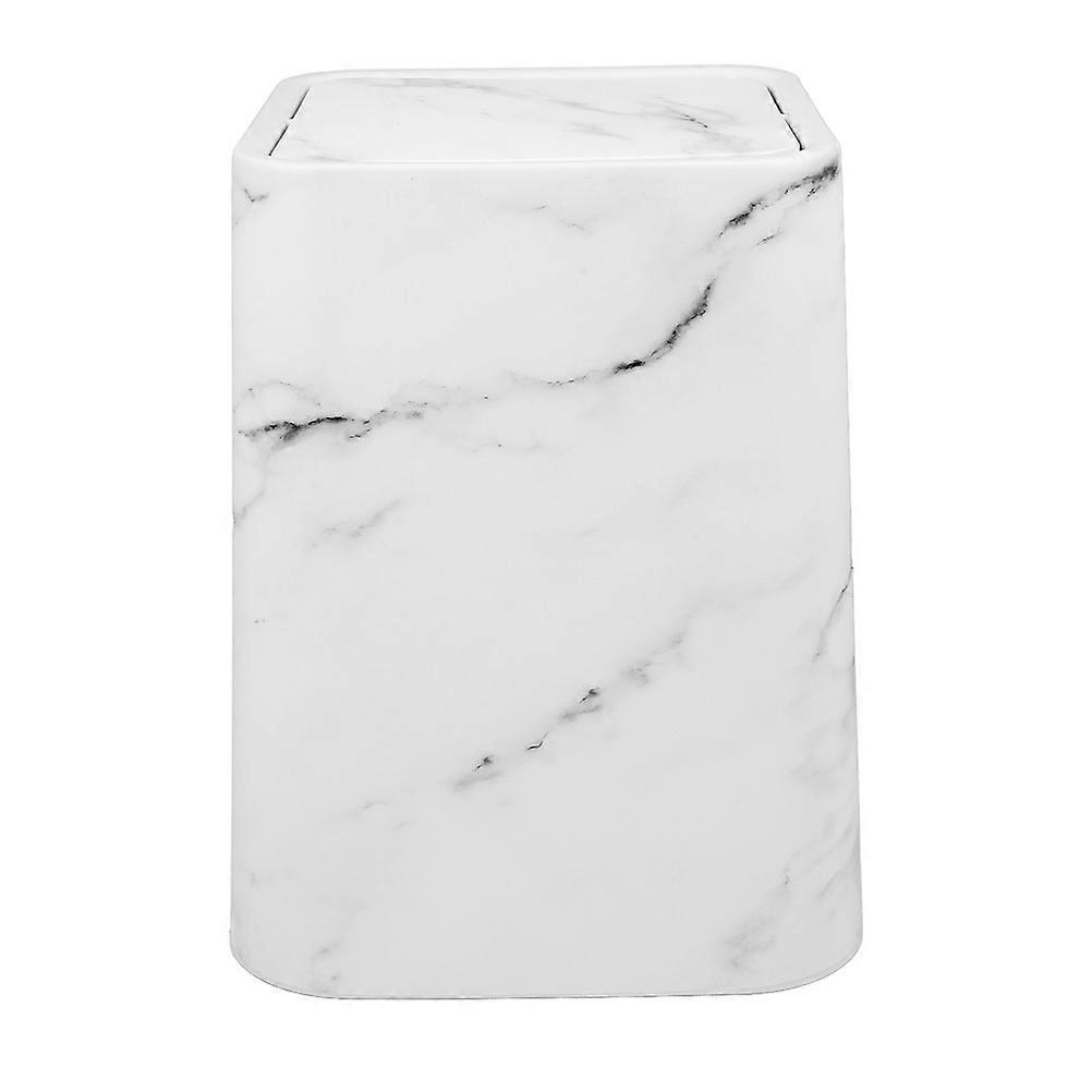 Functional Marble Pattern Waste Bin, Reliable Trash Can for Multiple Uses