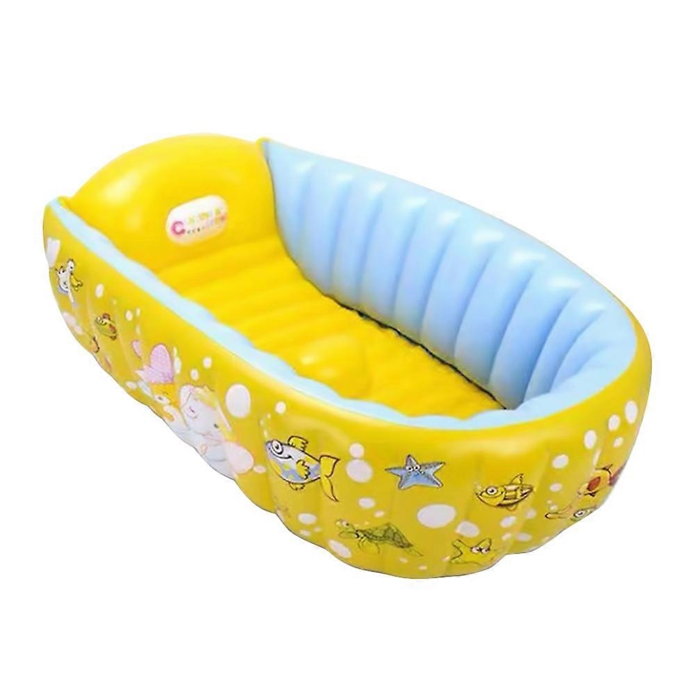 Inflatable Baby Bathing Tub Cartoon Bathtub Swimming Pool Infant Shower Basin