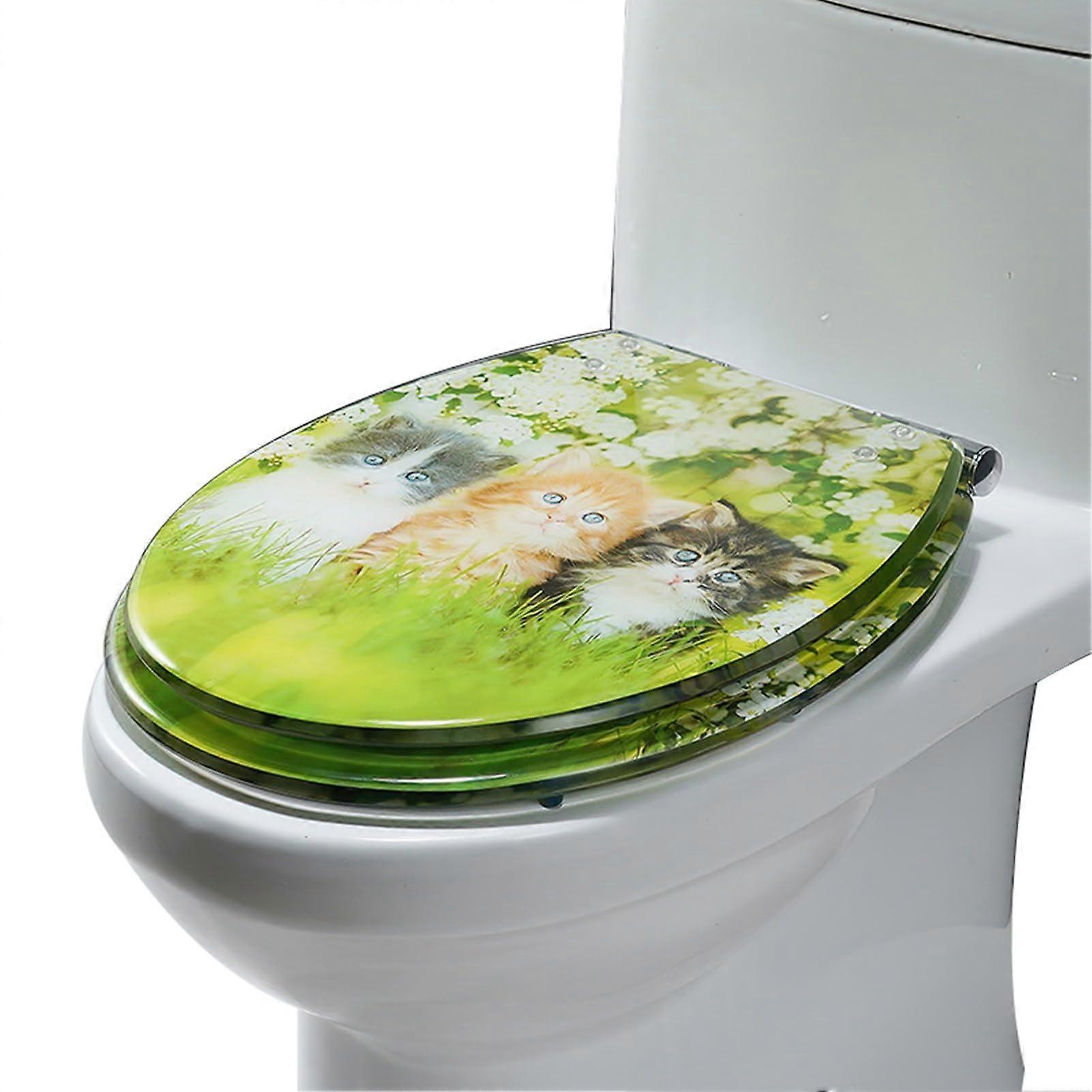 Soft Close Toilet Seats Resin Toilet Seat Covers Thick Resin With Stainless Steel Hinge Easy To Clean Model A