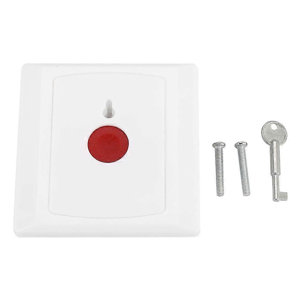 DC 250V Wired Safe Security Plastic Family Office Mini Emergency Alarm Panic Push Button