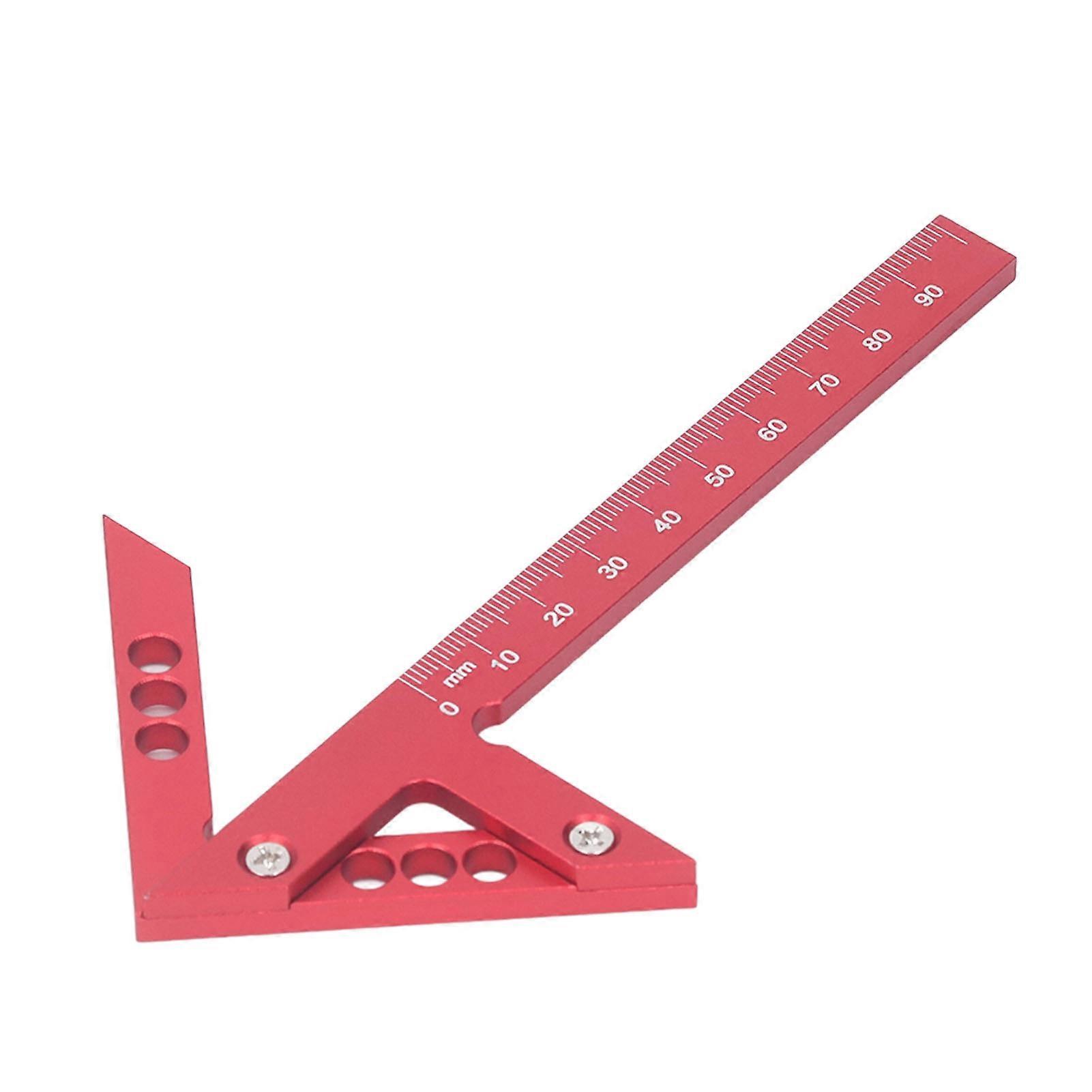 Risegun Center Line Scriber Aluminum Alloy Center Finder 45 Degree Angle Scribing Gauge Woodworking Marking Tool