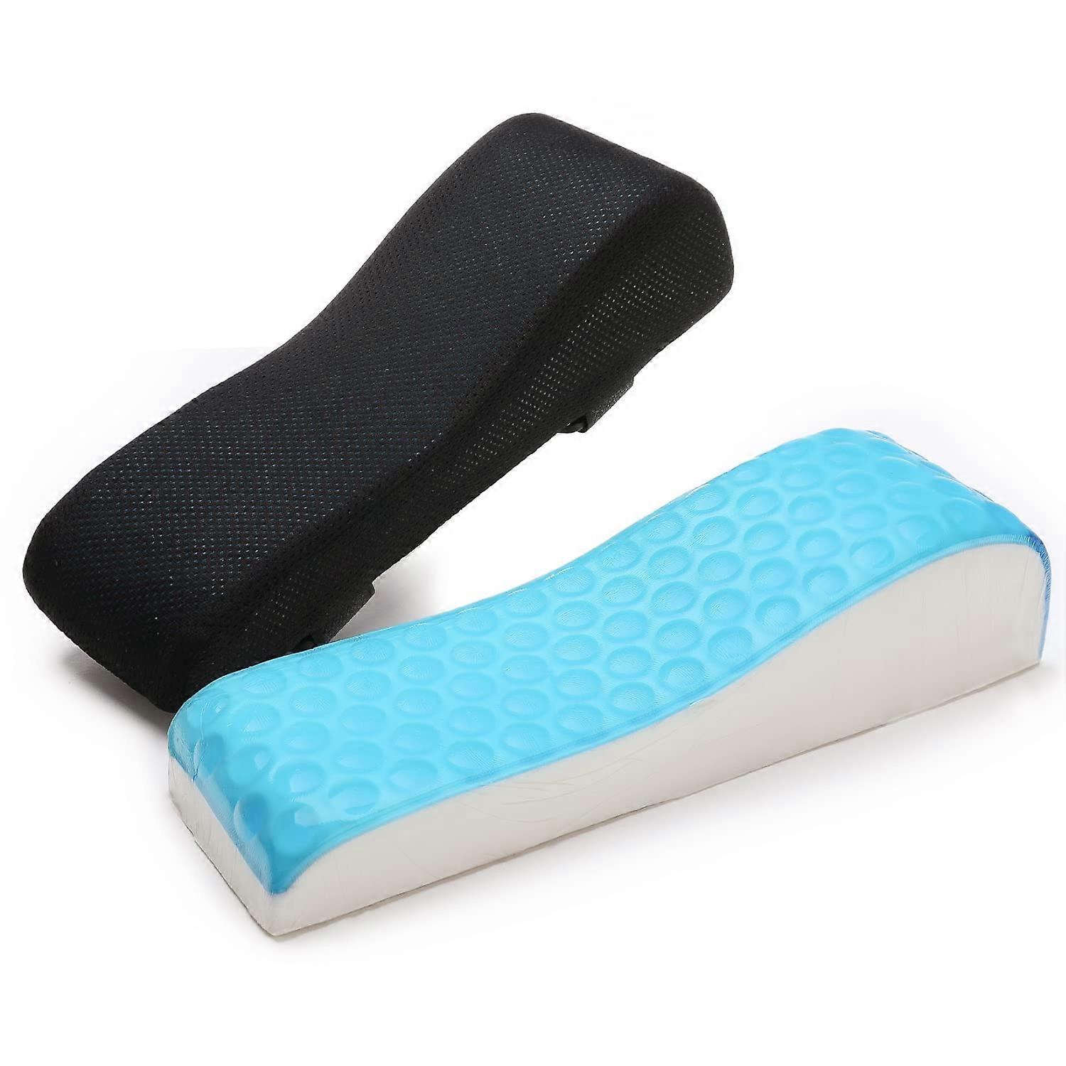 Gel Ergonomic Armrest Cushions For Office And Gaming Chairs, Memory Foam Elbow Pillows, Armrest Pads 2-Piece