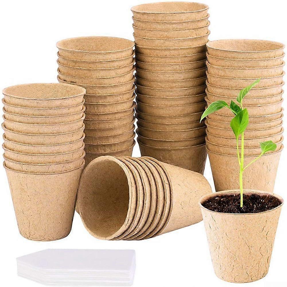 Garden Friendly Degradable Paper Pulp Plant Pot Solution for All Your Planting Needs (50 x 8 x 8 cm 20 Labels) Ref: 1669